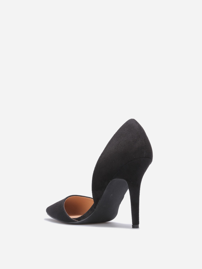 Escarpin d'Orsay à talon aiguille noir