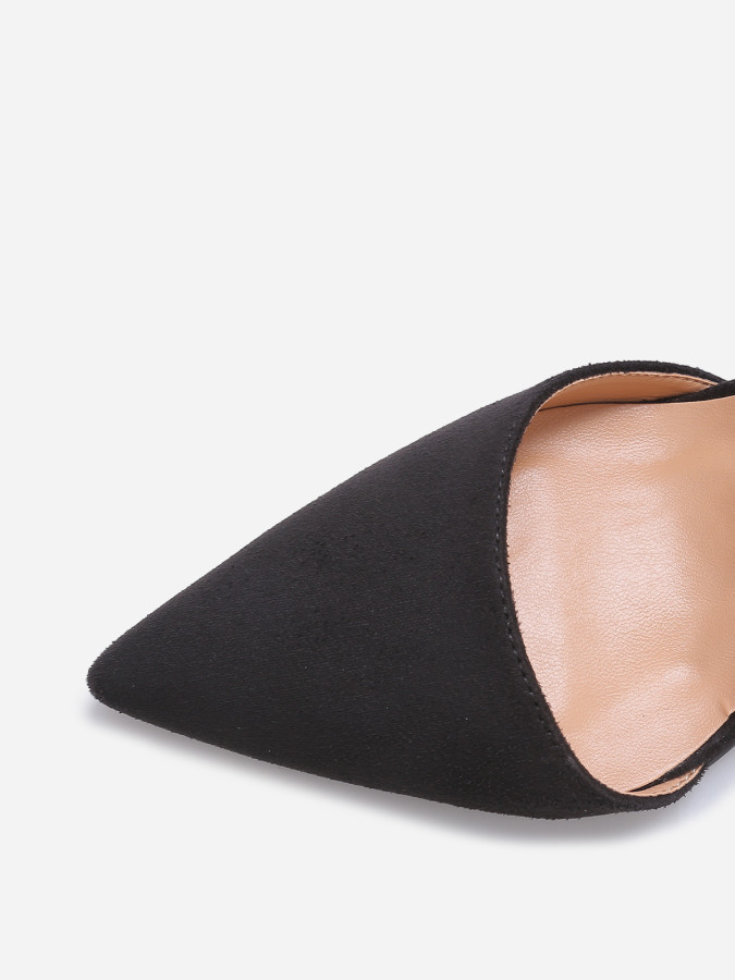 Escarpin d'Orsay à talon aiguille noir