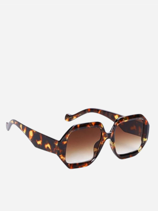 Lunettes de soleil hexagonales écailles