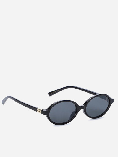 Lunettes de soleil à monture arrondie noires