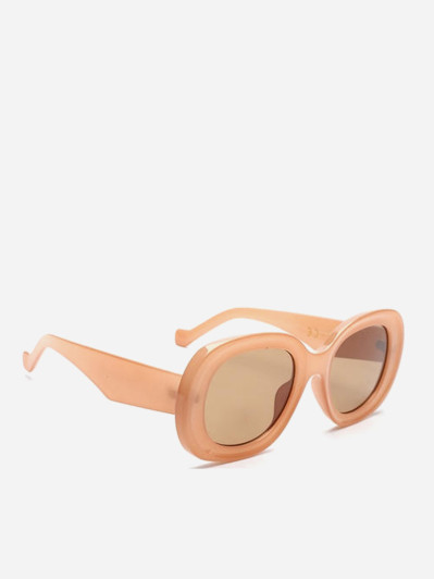 Lunettes de soleil style rétro nude