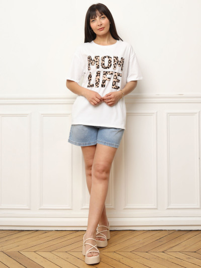 Tee-shirt à motif animal