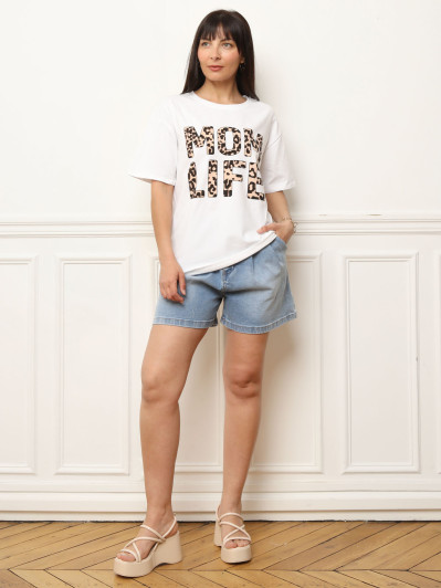 Tee-shirt à motif animal