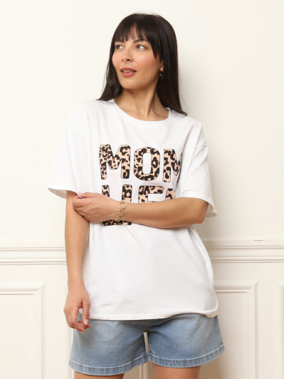 Tee-shirt à motif animal