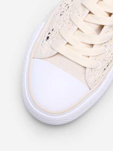 Tennis en crochet à plateforme