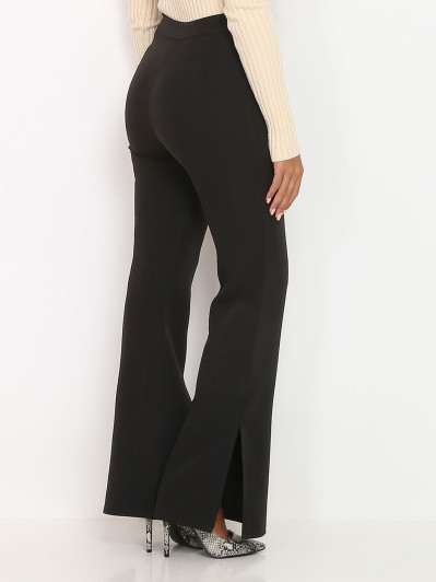 Pantalon flare à fentes