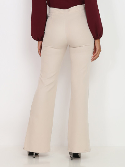 Pantalon flare à fentes