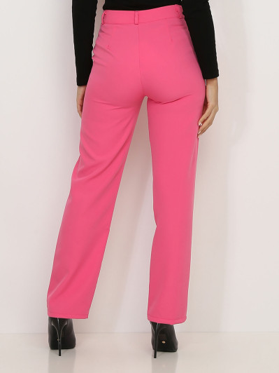 Pantalon classique droit fushia
