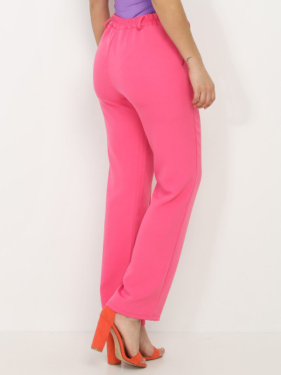 Pantalon droit fushia basique