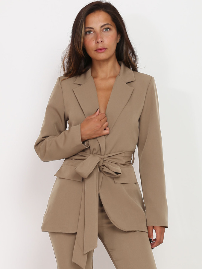 Veste blazer à nouer