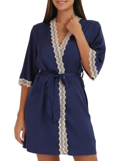 Ensemble nuisette et kimono à dentelle