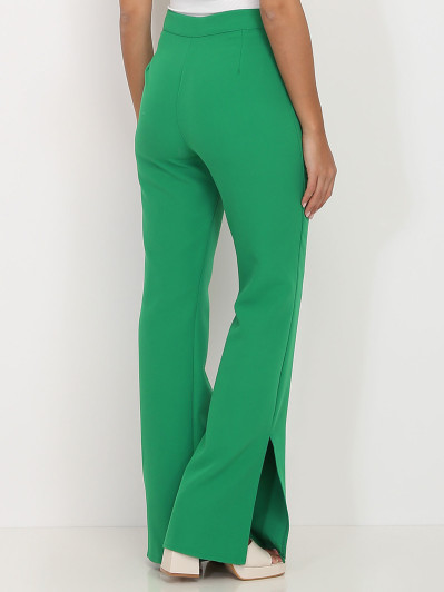 Pantalon flare à fentes