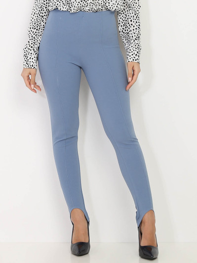 Pantalon fuseau bleu moulant