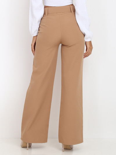 Pantalon large ceinturé