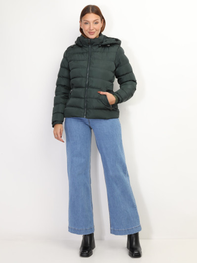 Doudoune matelassée avec capuche