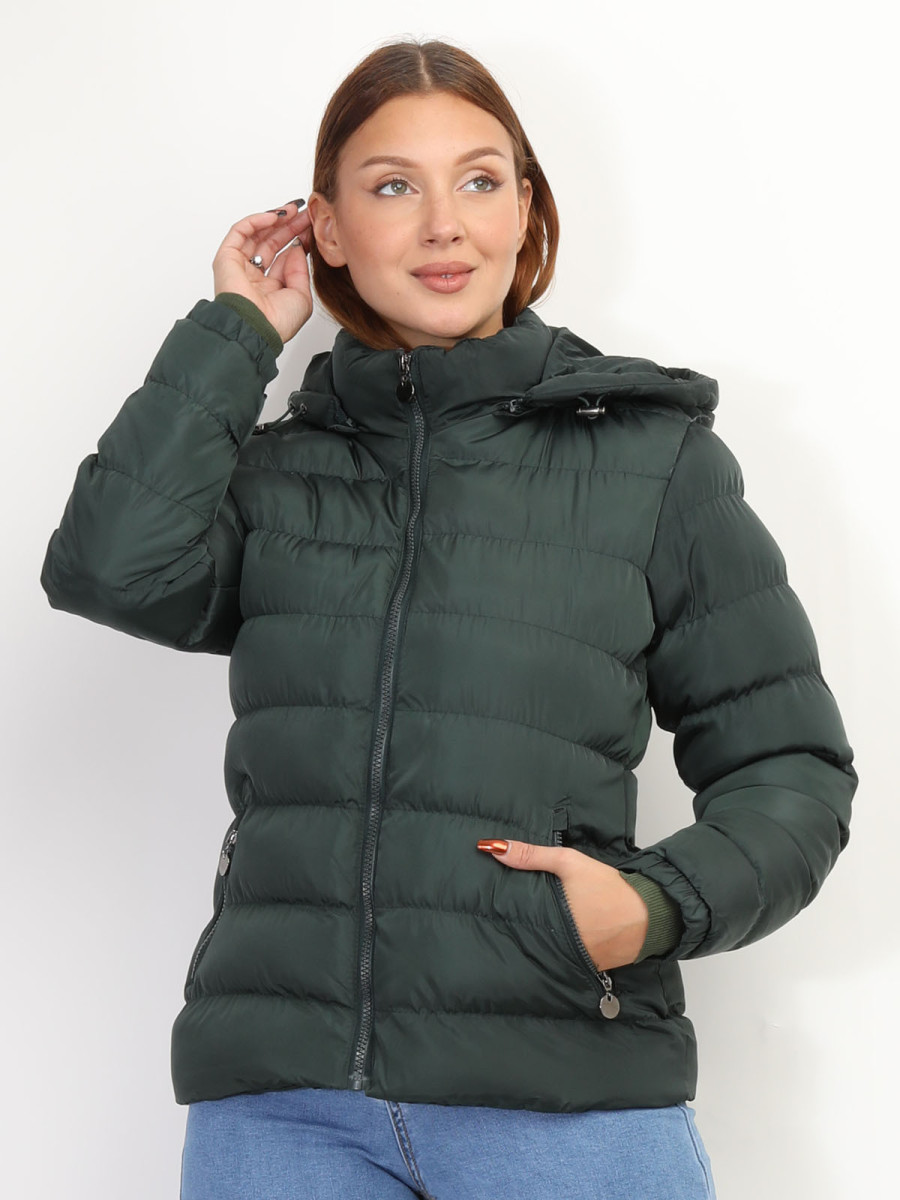 Doudoune matelassée avec capuche