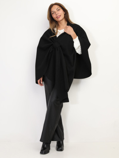 Poncho asymétrique croisé