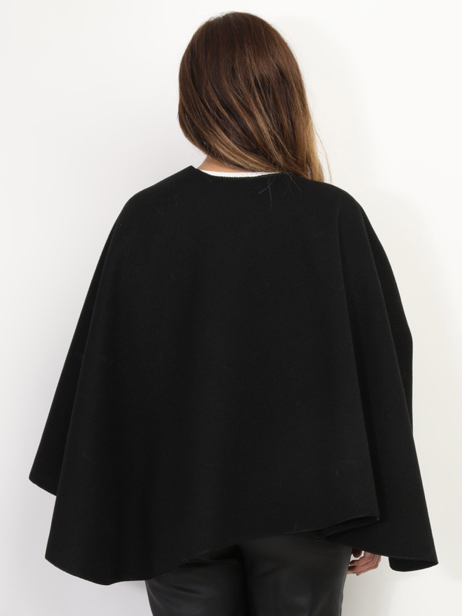 Poncho asymétrique croisé