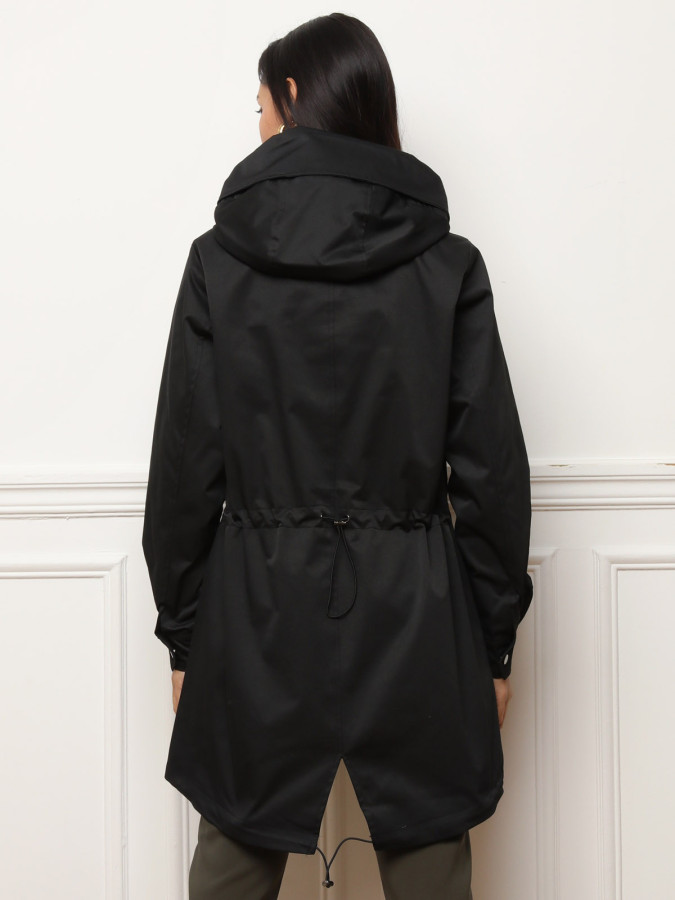 Parka mi-longue à capuche