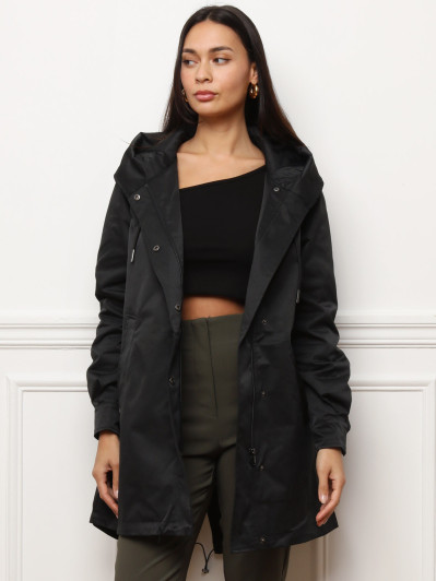 Parka mi-longue à capuche