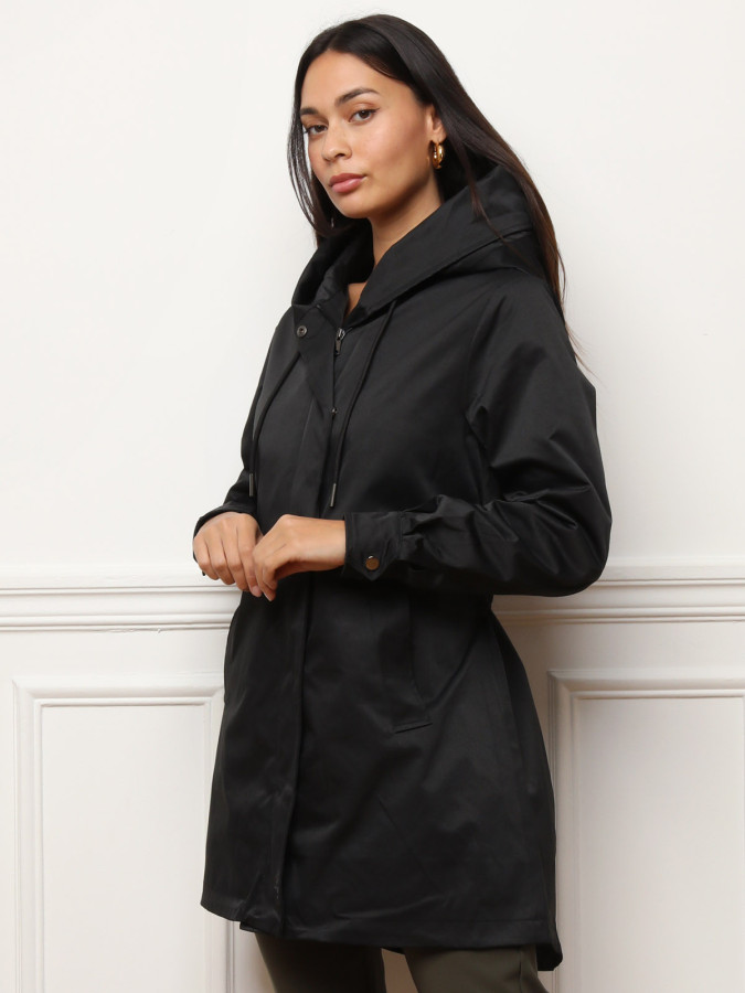 Parka mi-longue à capuche