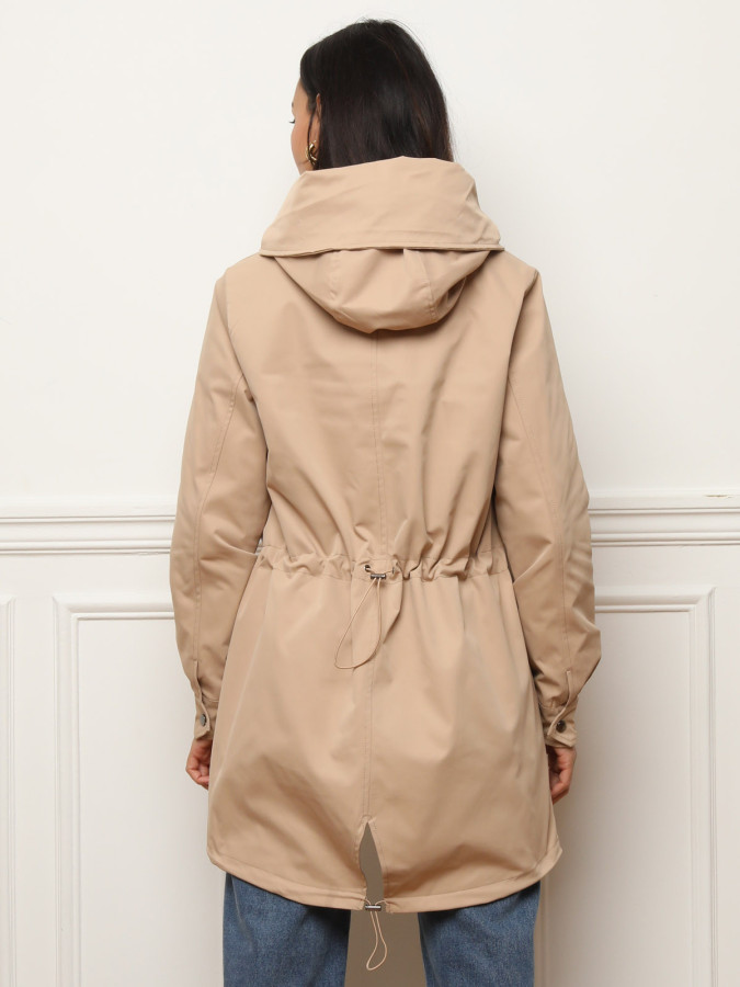 Parka mi-longue à capuche