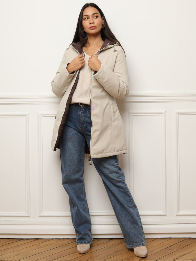 Parka réversible en doudoune