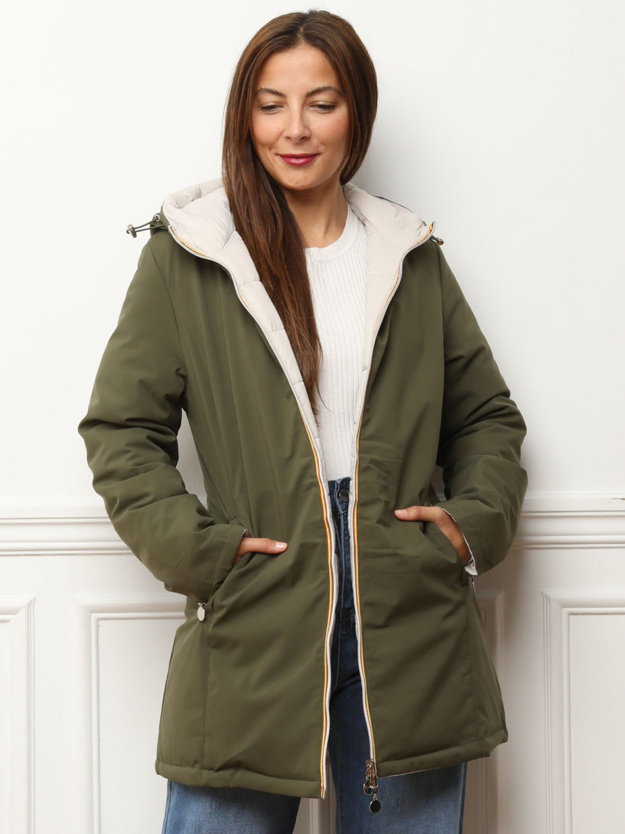 Parka réversible en doudoune