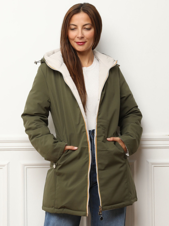 Parka réversible en doudoune