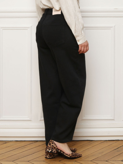 Jeans baggy style barell noir