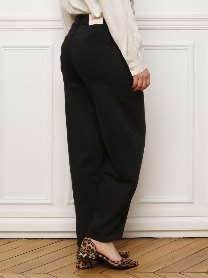 Jeans baggy style barell noir