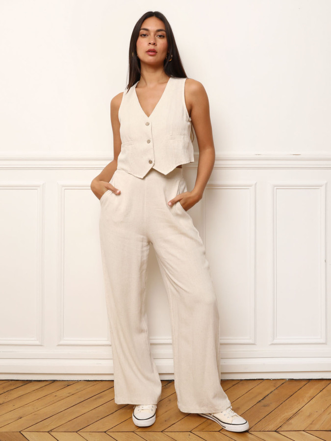 Pantalon fluide à coupe large