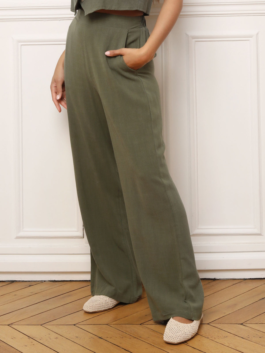 Pantalon fluide à coupe large