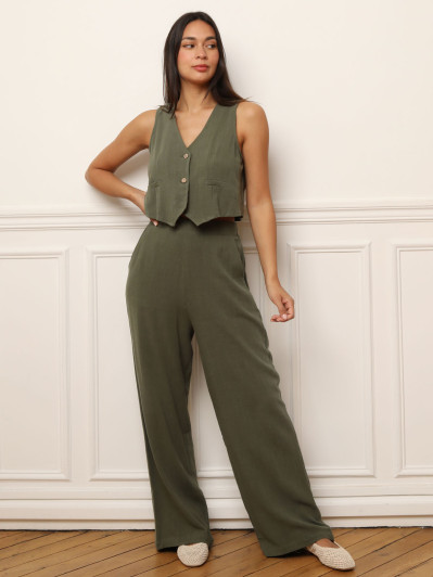 Pantalon fluide à coupe large