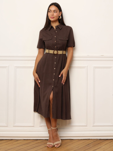 Robe chemise style utilitaire