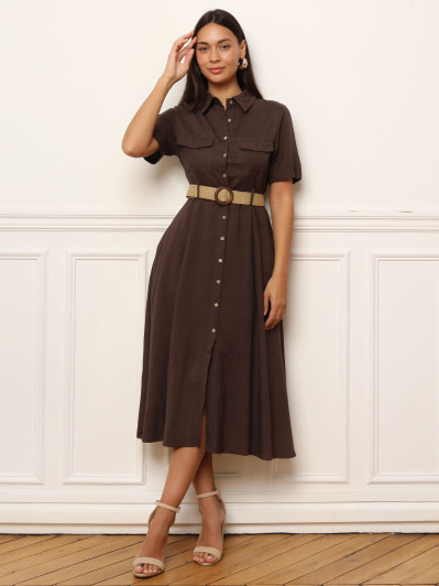Robe chemise style utilitaire