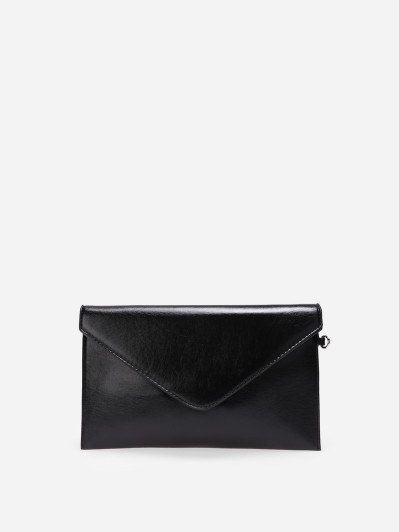 Pochette de soirée forme enveloppe noire