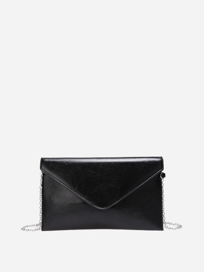 Pochette de soirée forme enveloppe noire