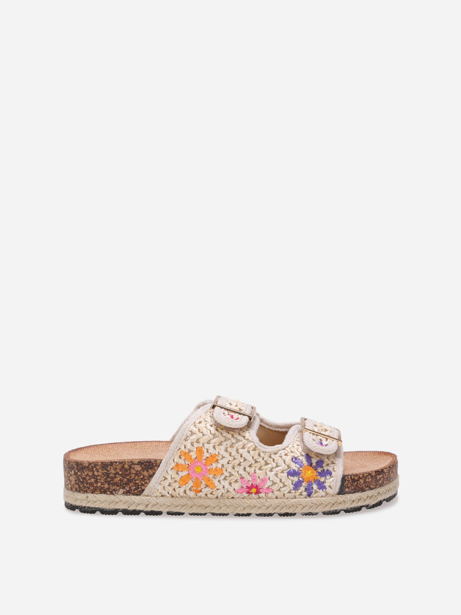 La Modeuse Mules Fourrées à Plateforme - Bout Rond Chaussons Confortables Pour Femme