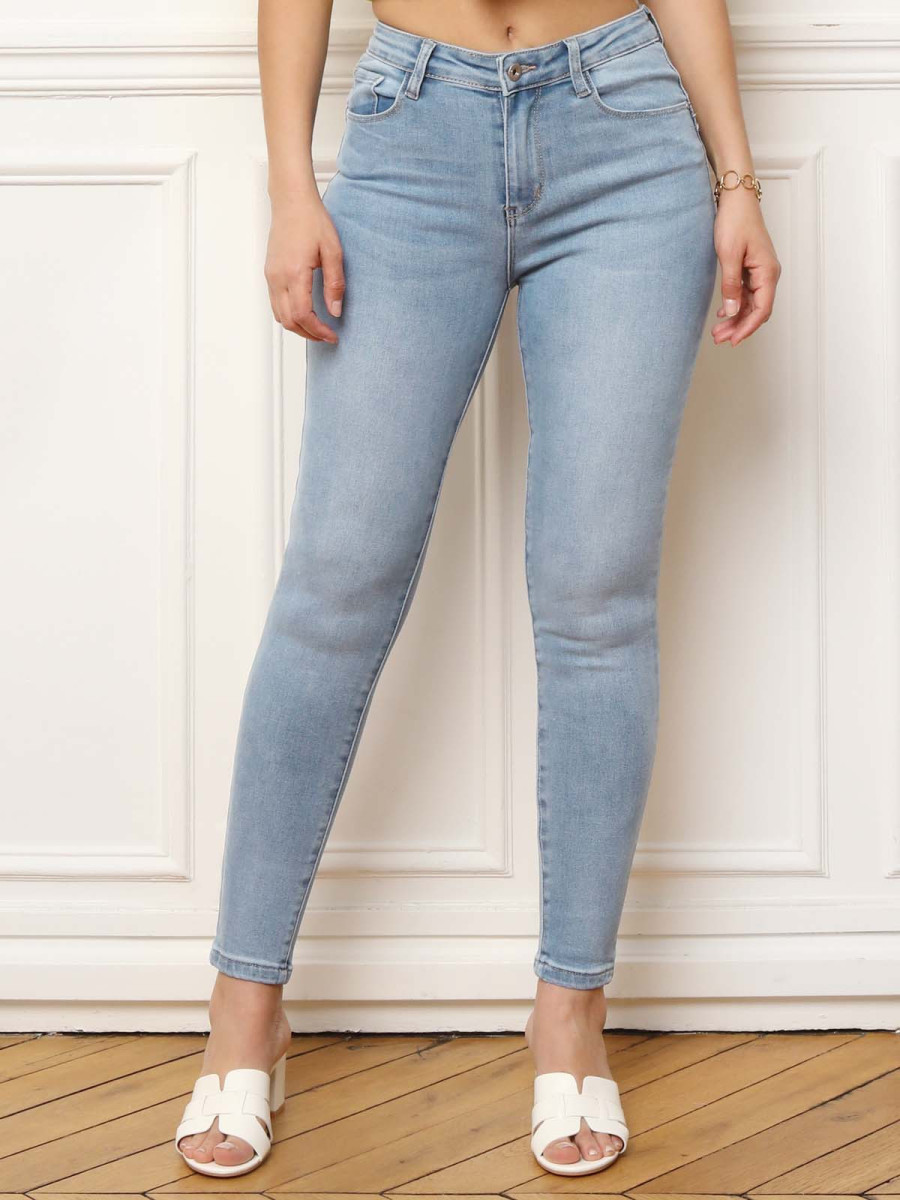 Jeans slim effet push-up à 5 poches - Coupe flatteuse