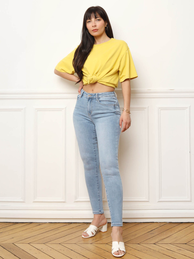 Jeans slim effet push-up à 5 poches - Coupe flatteuse