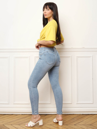 Jeans slim effet push-up à 5 poches - Coupe flatteuse