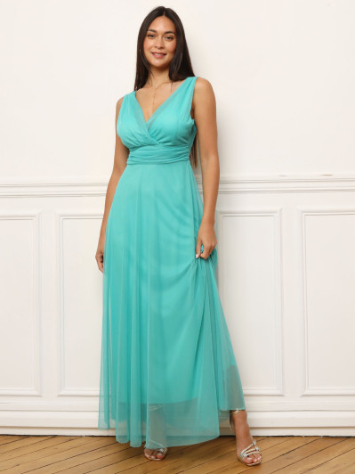 Robe de cérémonie évasée en tulle