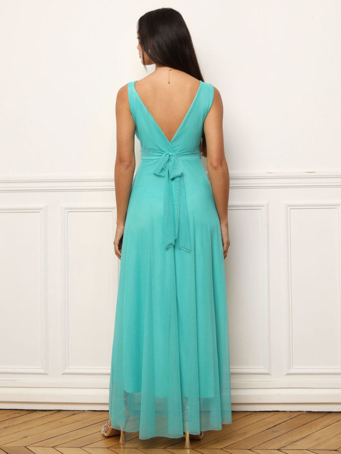 Robe de cérémonie évasée en tulle