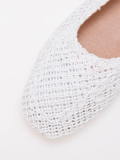 Ballerines slingback effet crochet