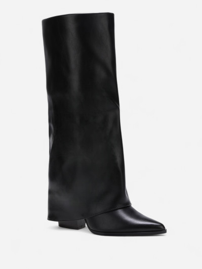 Bottes pointues à grand revers