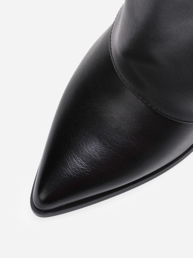 Bottes pointues à grand revers