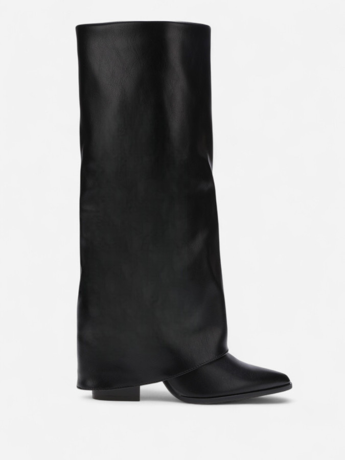 Bottes pointues à grand revers