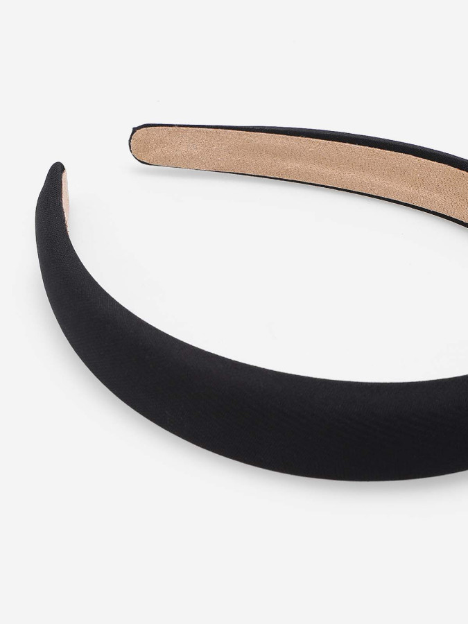 Serre-tête en tissu noir