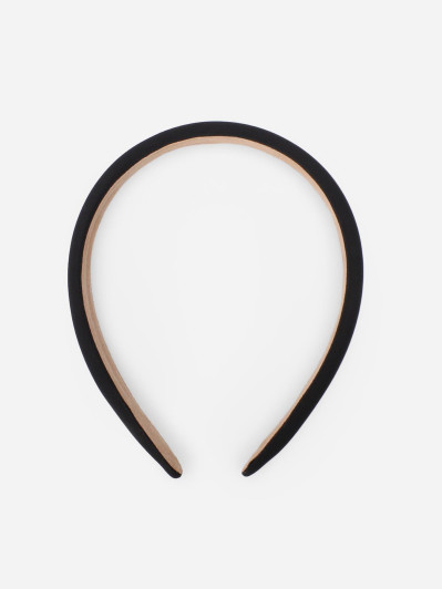 Serre-tête en tissu noir